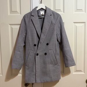 H&M Gray Double-Breasted Blazer